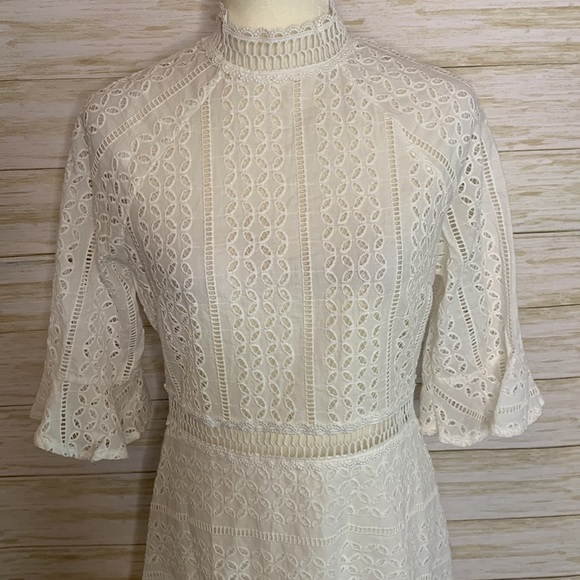 Here Comes The Sun White Eyelet Dress - Picture 2 of 11